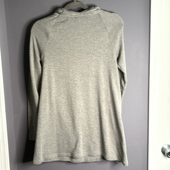 Anthro One September Gray Long Sleeve Tunic with Braided Collar Size Small - Picture 6 of 9